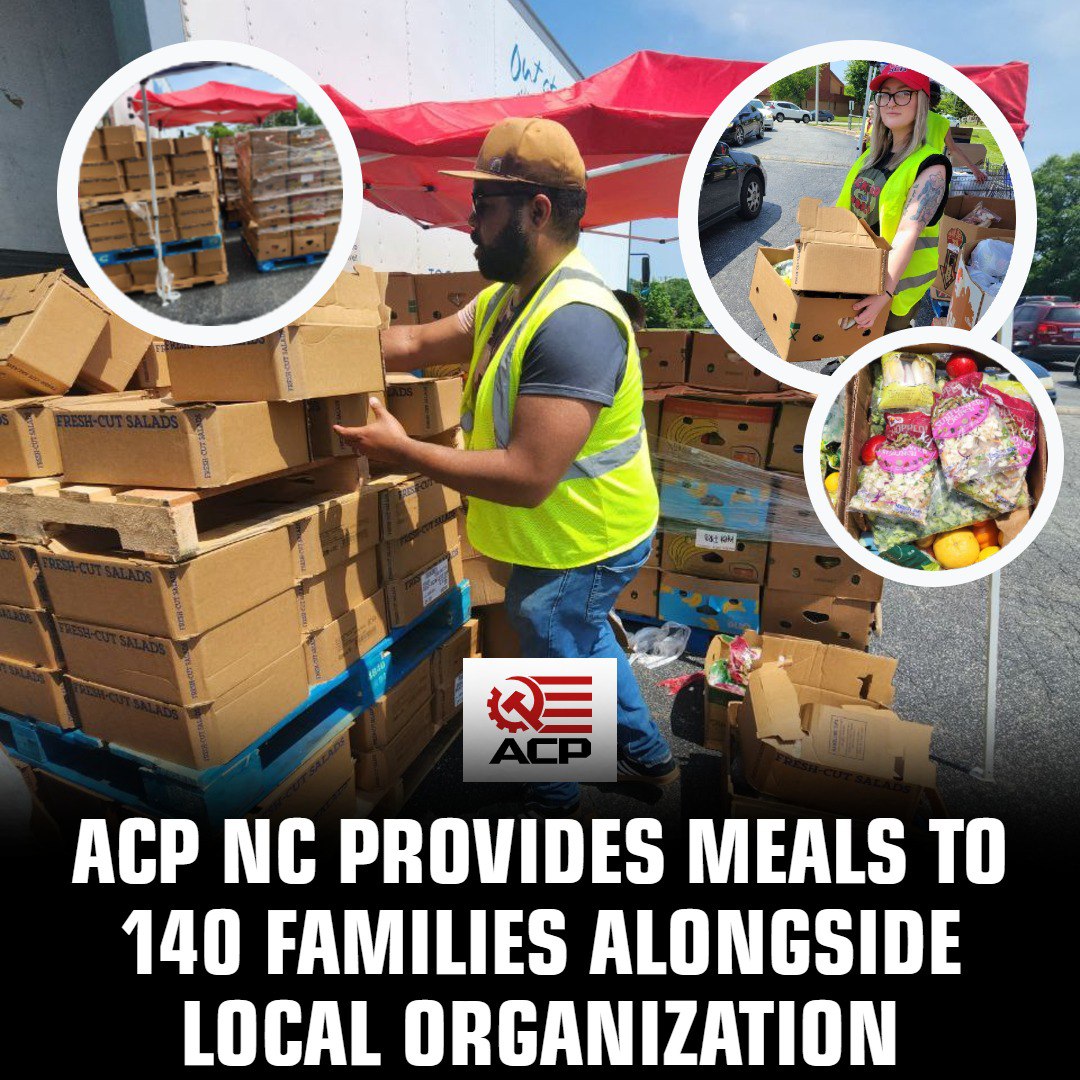 ACP_NC's tweet image. Grocery prices are a POLITICAL CHOICE—one of many deliberate actions transferring wealth from the working class to elites. ACP NC fights back, delivering relief to the hardworking Americans bled dry by the greed of these corporate predators.