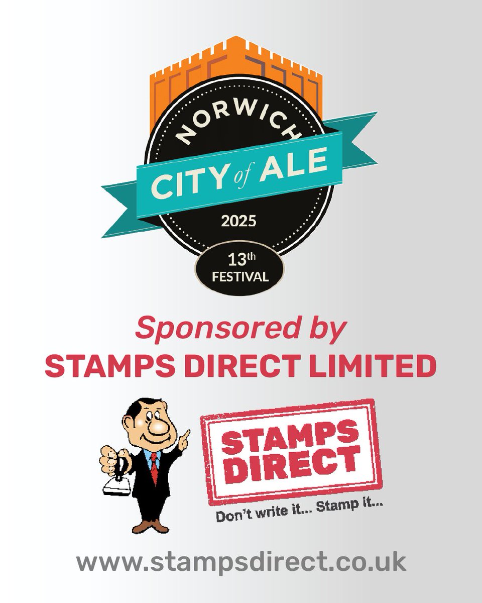 We’re thrilled to once again be sponsoring the @cityofale festival🍺

From the 22nd May to 22nd June, join us in celebrating Norwich’s iconic pubs, local breweries and follow the historic ale trail 🍻

Cheers from Stamps Direct! 👏

#CityOfAle #NorwichAleFestival