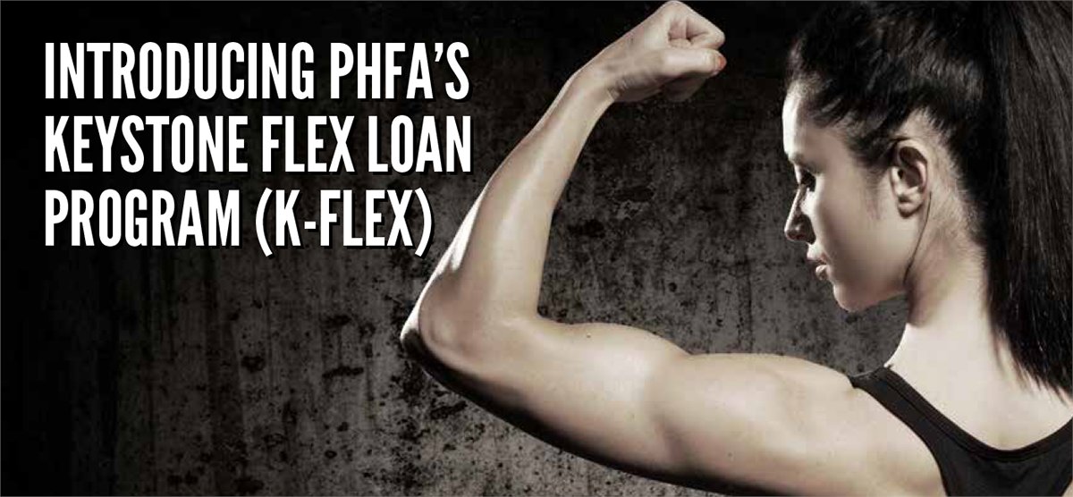 Our Keystone Flex Loan Program is a mortgage loan option to help you flex your finance muscles! K-Flex features affordable interest rates, downpayment/closing cost assistance, funds for home improvements, and more. Learn more at phfa.org/programs/purch….