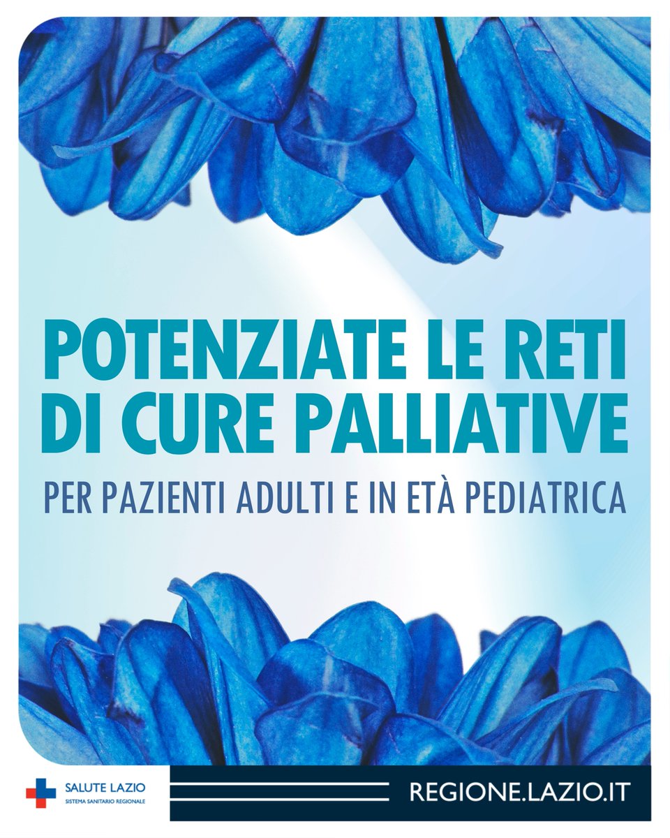 Potenziate le reti di cure palliative per pazienti adulti e in età pediatrica. Il Piano prevede un rafforzamento dei servizi sanitari e assistenziali in tutte le ASL presenti sul territorio della Regione Lazio, soprattutto per i pazienti più piccoli. Info👉shorturl.at/lJEKB