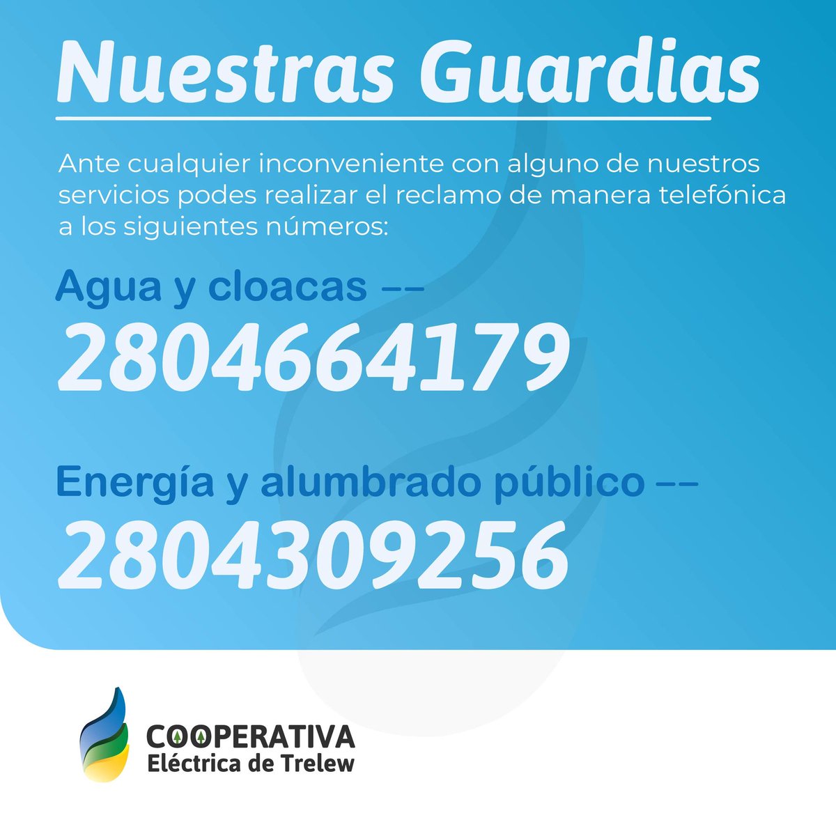 🤳🏽 Agendá estos números o guardá la imagen 😉 para tener a mano los contactos de nuestras guardias
✅ Las 24hs todo el año