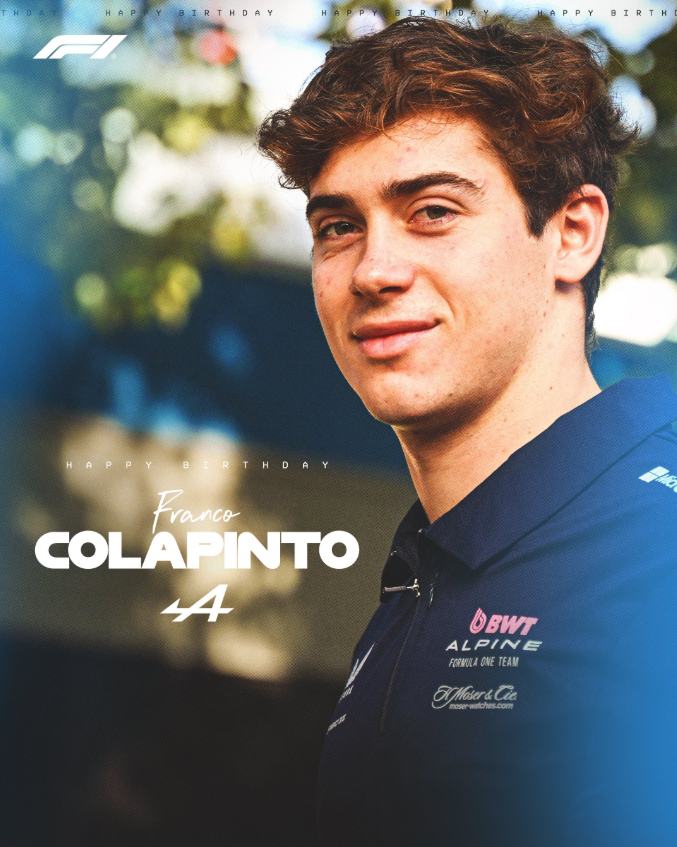 F1HP4's tweet photo. Feliz cumpleaños Franco!!! 🇦🇷

#VamosNene https://t.co/LUBgfnqdZA