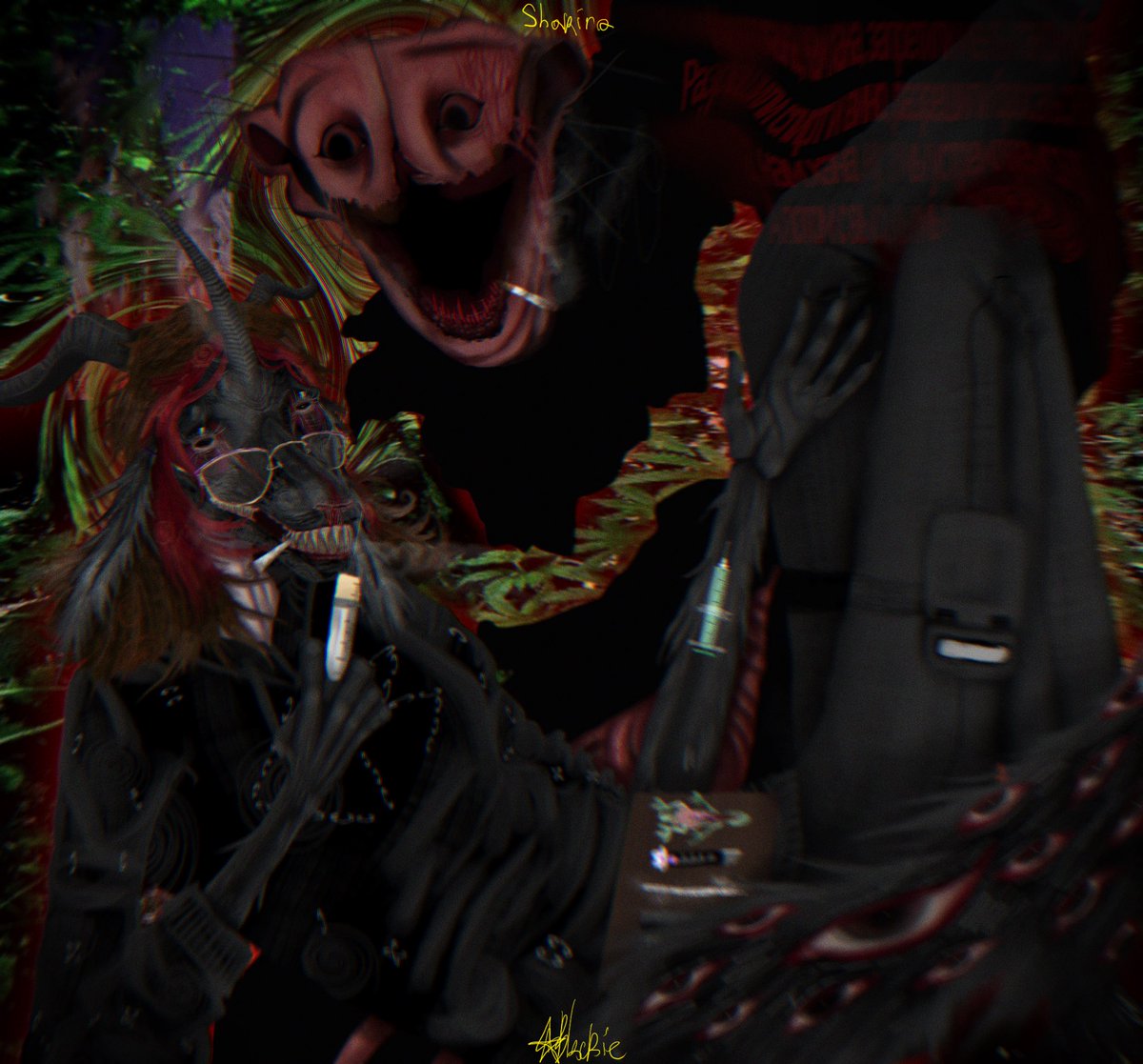 super_Blackie's tweet image. redra w #darkart #distortedreality #emotionalart #darkaesthetic #mentaldecay #visualnoise #psychologicalart #traumaart #creepycore #surrealart #digitalhorror #expressionism #digitaldarkart  #undergroundartist #noirvibes #theboiledonephenomenon #theboiledone #doctornowhere