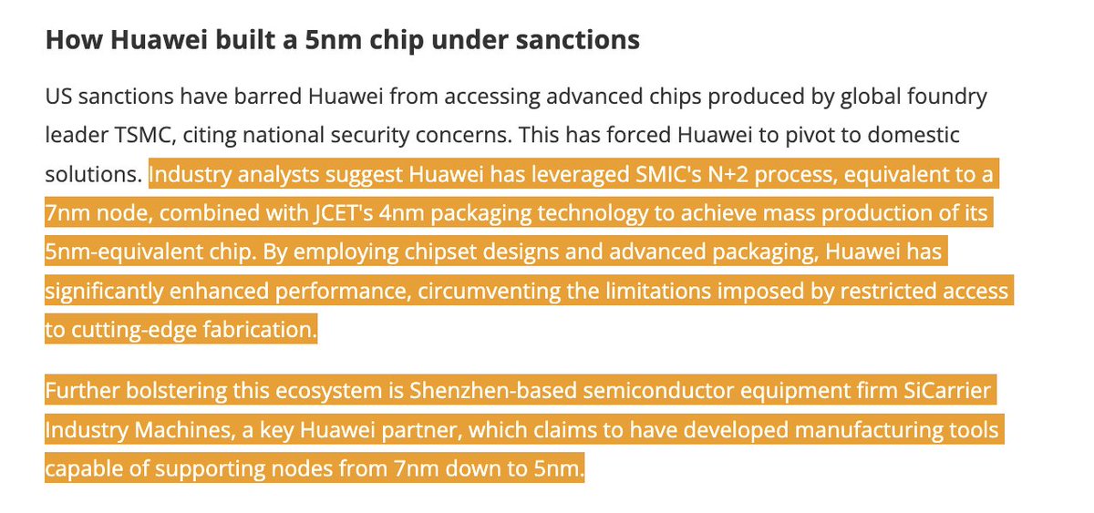 How Huawei built a 5nm chip under sanctions