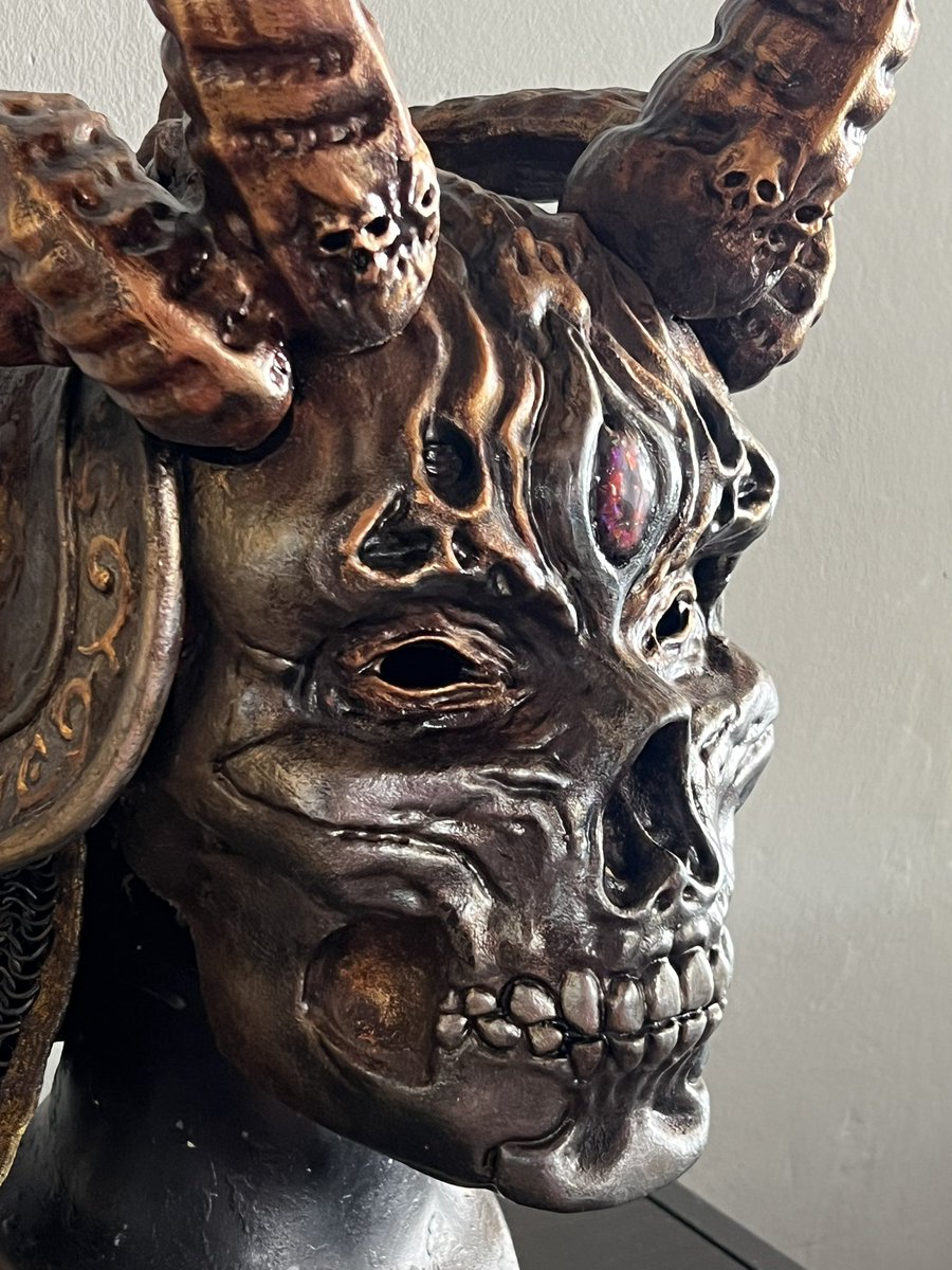 Just finished the helmet for my Awoken Coldiron Armor from Diablo IV!! Can’t wait to show you the full cosplay!