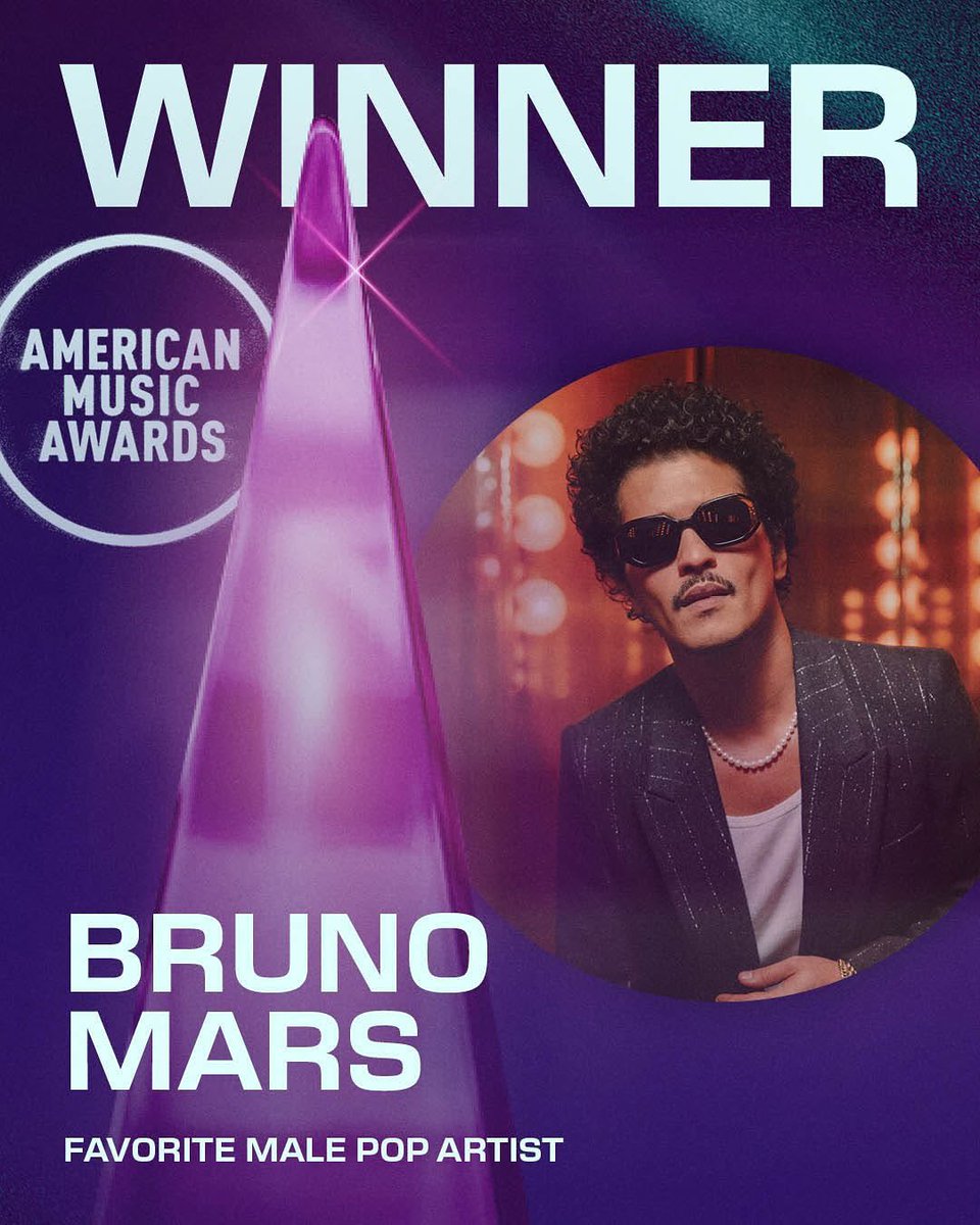 Congratulations ..
🍾🥂✨
<a href="/ladygaga/">Lady Gaga</a> &amp; <a href="/BrunoMars/">Bruno Mars</a> on your wins last night! 
#Amas