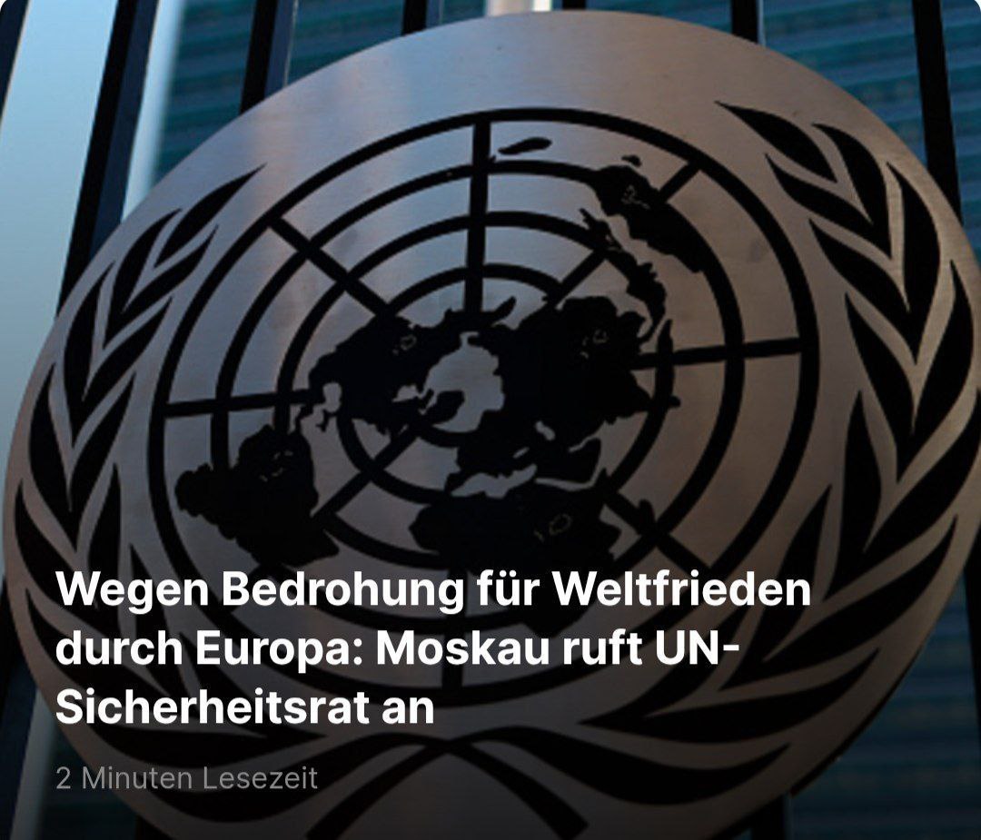 Mehrere europäische Länder torpedieren Bemühungen, den Konflikt in der #Ukraine️ beizulegen. Dadurch werde die globale Sicherheit gefährdet. #Russland habe daher eine Sitzung des UN-Sicherheitsrats beantragt.

"Die europäischen Sponsoren des Kiewer Regimes haben für den 29. Mai