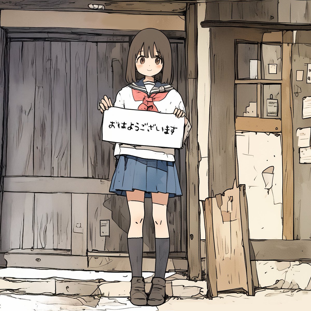 「おはようございます(・ω・)ノ東京に帰ってきました! 」|黒猫さん🐈‍⬛のイラスト