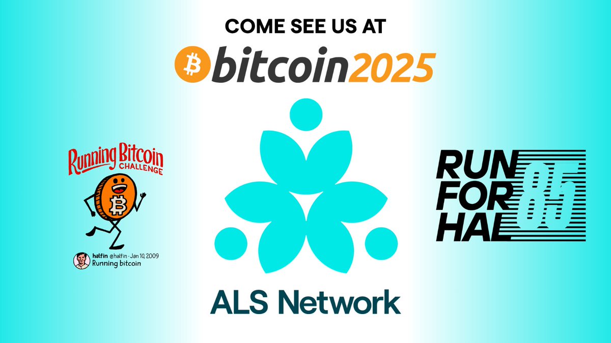 We're at <a href="/TheBitcoinConf/">The Bitcoin Conference</a> all week long, so be sure to stop by the @yourALSnetwork table to learn more about the vital work we are doing to #cureALS, the disease that took Hal Finney's life, and sign up to join us for upcoming #RunforHal and #RunningBitcoinChallenge events!