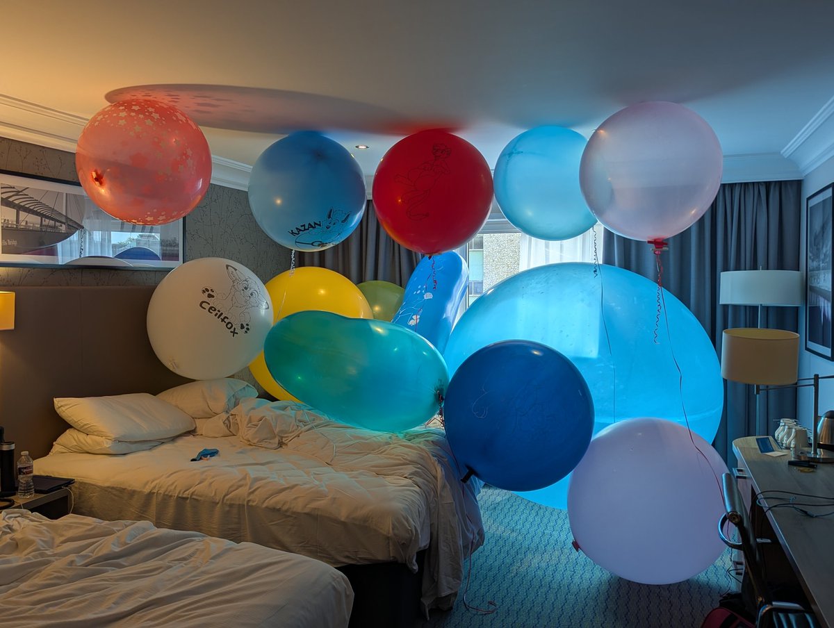 So around the corner was a place that was willing to fill any balloon we brought with helium...