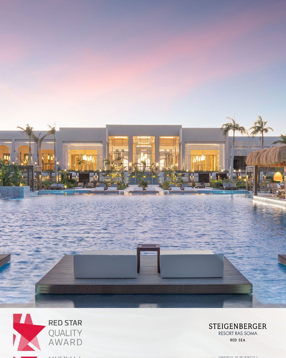 We're thrilled to announce that Steigenberger Resort Ras Soma and Steigenberger Coraya Beach have both been honored with the Red Star Quality Award by DERTOUR Group – a true mark of excellence in hospitality and guest satisfaction.

#SteigenbergerHotels #DERTOURGroup