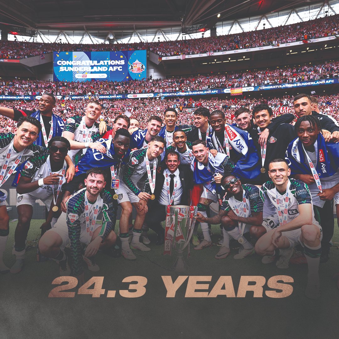 The youngest-ever team to win a second-tier Play-Off final - but with more than 1,700 appearances already under their belt 👏