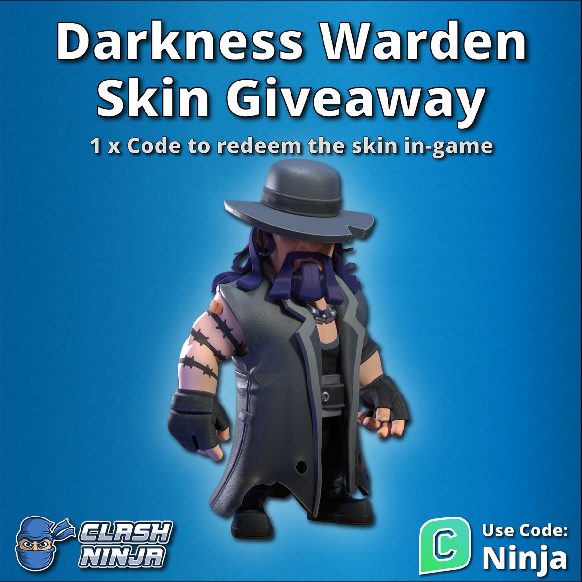 Clash Ninja (@clashdotninja) on Twitter photo Darkness Warden Skin Giveaway!
1 x Skin code
To Enter:
✅Follow <a href="/ClashDotNinja/">Clash Ninja</a>
✅Retweet this tweet
Optional:
Subscribe to youtube.com/c/clashninja
Winner announced after 12:00 UTC 29th May 2025
#ClashofClans #GiftedBySupercell Darkness Warden Skin Giveaway!
1 x Skin code
To Enter:
✅Follow <a href="/ClashDotNinja/">Clash Ninja</a>
✅Retweet this tweet
Optional:
Subscribe to youtube.com/c/clashninja
Winner announced after 12:00 UTC 29th May 2025
#ClashofClans #GiftedBySupercell