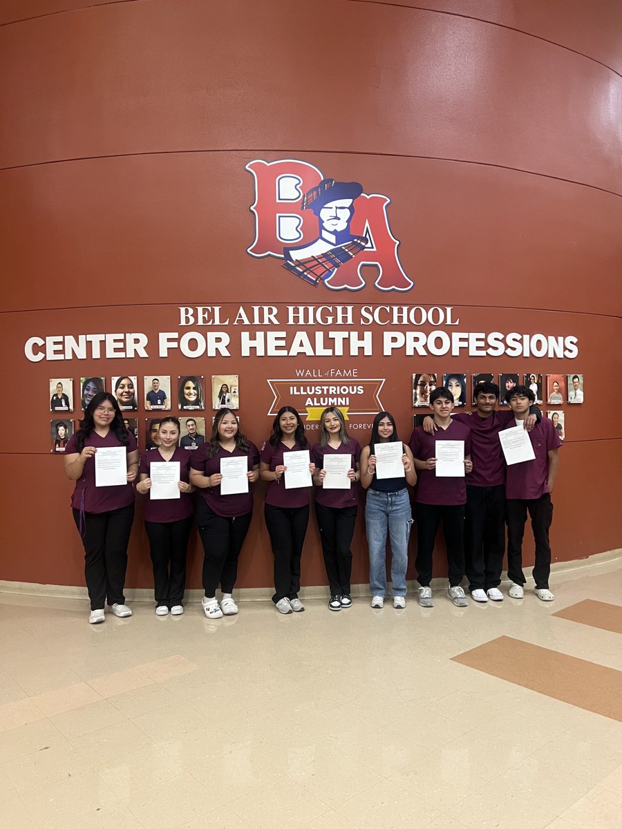 Ysleta ISD CTE (@ysletaisdcte) on Twitter photo We want to CONGRATULATE the following <a href="/BelAirHigh/">Bel Air HS</a> PCT Juniors who completed & passed their NHA EKG Technician Certification Exam! Congratulations Highlanders for earning this certification. <a href="/YsletaISD/">Ysleta ISD</a> <a href="/VaniaJean88/">Vania Reyes-Flood</a> <a href="/BrendaChR1/">Brenda Chacon-Robles, Ed.D.</a> We want to CONGRATULATE the following <a href="/BelAirHigh/">Bel Air HS</a> PCT Juniors who completed & passed their NHA EKG Technician Certification Exam! Congratulations Highlanders for earning this certification. <a href="/YsletaISD/">Ysleta ISD</a> <a href="/VaniaJean88/">Vania Reyes-Flood</a> <a href="/BrendaChR1/">Brenda Chacon-Robles, Ed.D.</a>
