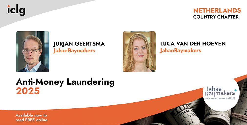 Global Legal Group released their newest edition of ‘Anti-Money Laundering Laws and Regulations’, written by leading professionals in the field. Our very own Jurjan Geertsma and Luca van der Hoeven wrote the Netherlands Chapter: iclg.com/practice-areas…