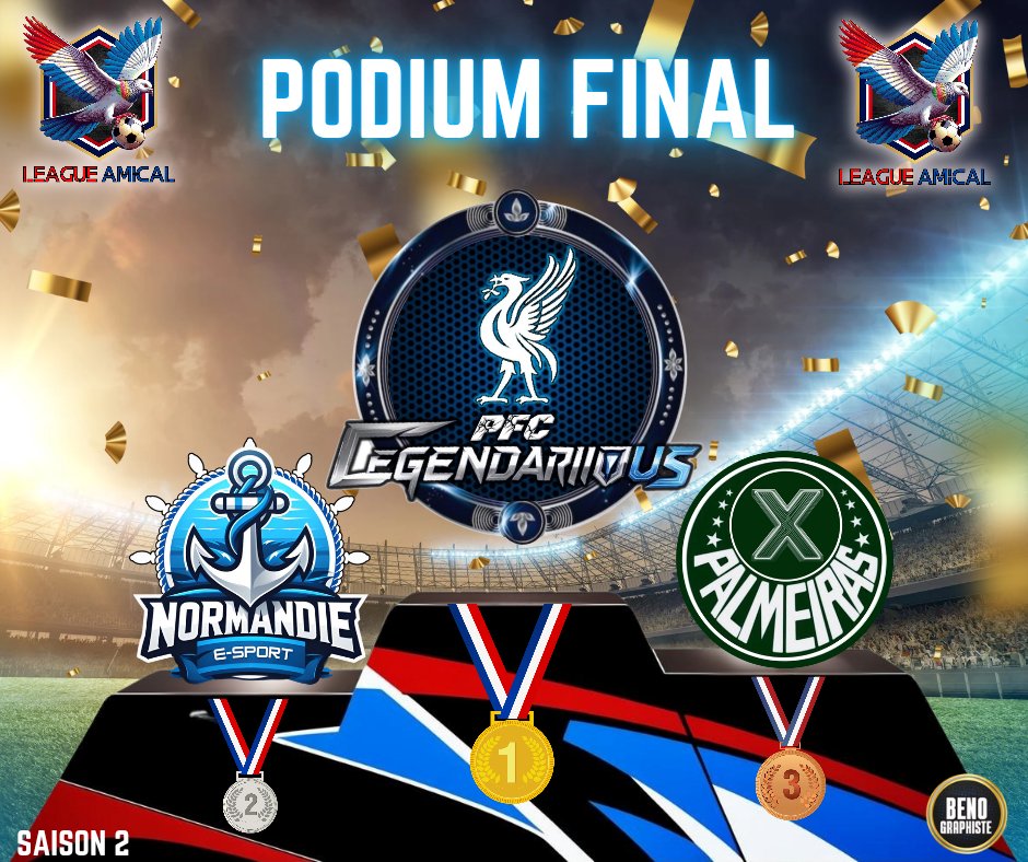 Félicitations 
<a href="/Ludoviikk_/">𝗟𝘂𝗱𝗼𝘃𝗶𝗶𝗸𝗸 🇫🇷</a>  <a href="/WE_Dehem_08/">Dehem Gk</a>  <a href="/LegendariousFc/">Legendarious FC</a> <a href="/PalmeiraEA/">X Palmeïras</a>