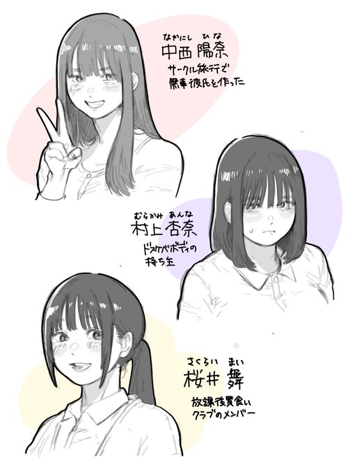 最近描いた女の子たちまとめ 
