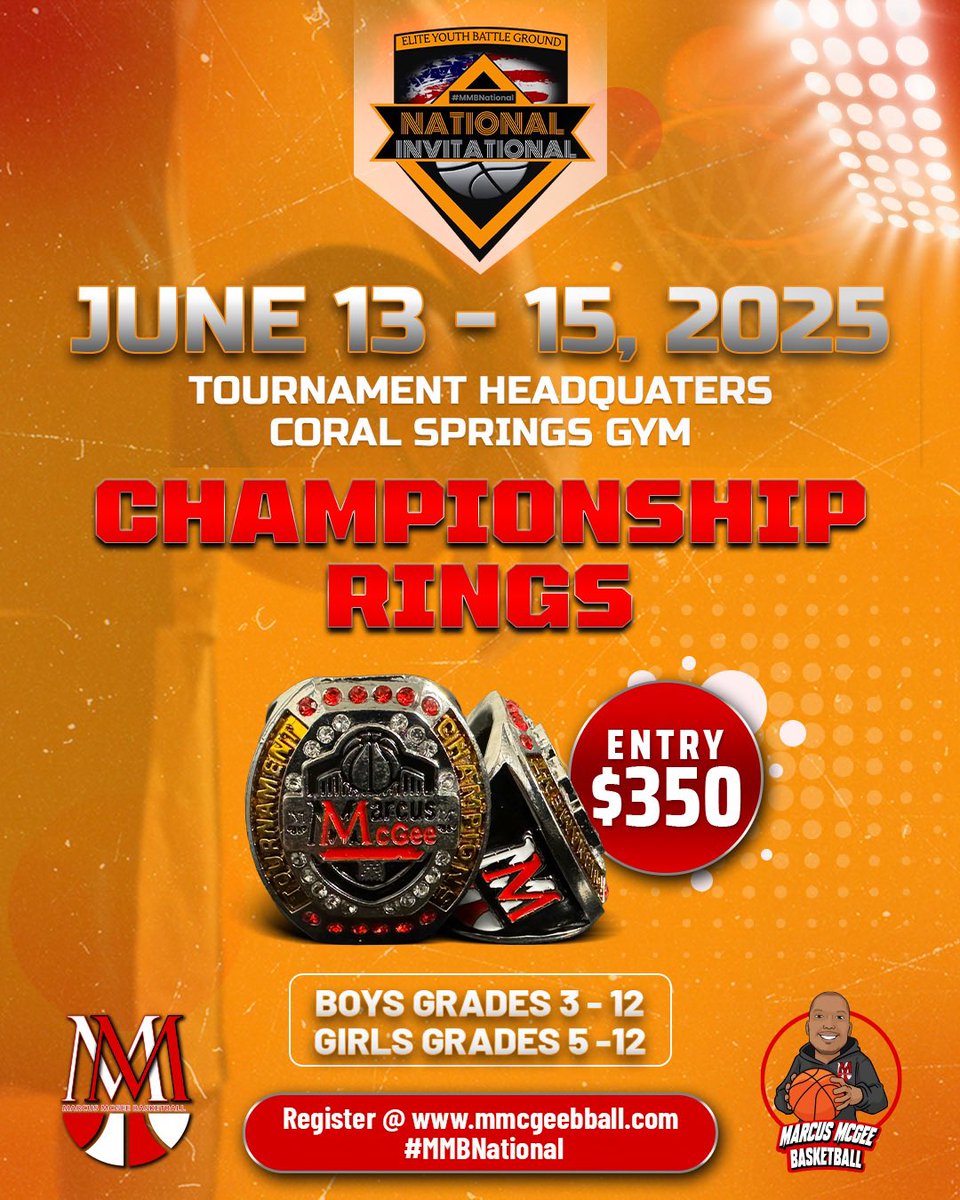 Marcus McGee Bball (@mmcgeebball) on Twitter photo Join us for our upcoming event
Championship Rings
June 13- 15, 2025
National Invitational
šSouth Florida
š¢ JCC in Davie
š¢Coral Springs Rec
Boys & Girls Grades 3 - 12
<a href="/Rangeman_Films/">Films, Rangeman Media</a> Join us for our upcoming event
Championship Rings
June 13- 15, 2025
National Invitational
šSouth Florida
š¢ JCC in Davie
š¢Coral Springs Rec
Boys & Girls Grades 3 - 12
<a href="/Rangeman_Films/">Films, Rangeman Media</a>