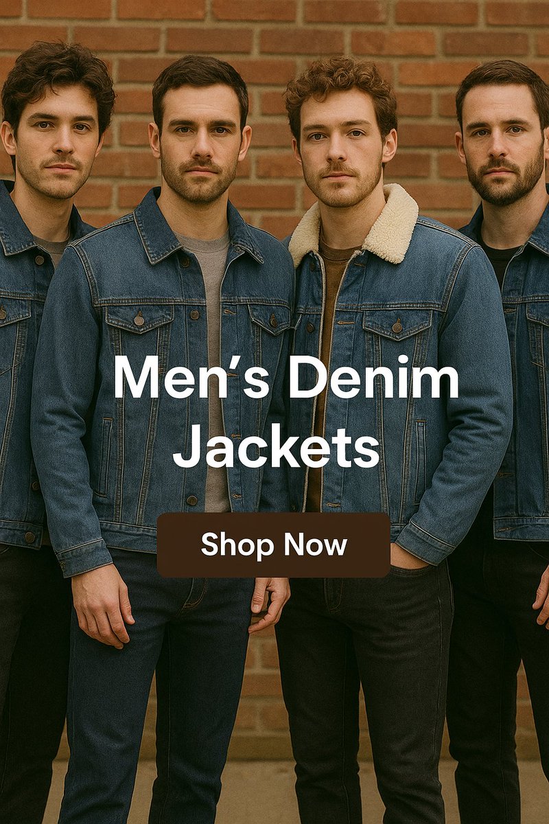 Jacketstown1's tweet image. Our Men's Denim Jackets are the ultimate wardrobe staple - rugged, timeless, and cool.

Whether you’re going for vintage vibes or street-smart edge, this layer brings attitude without trying too hard.

Shop now and make denim your signature

jacketstown.com/product-catego…

#jacketstown