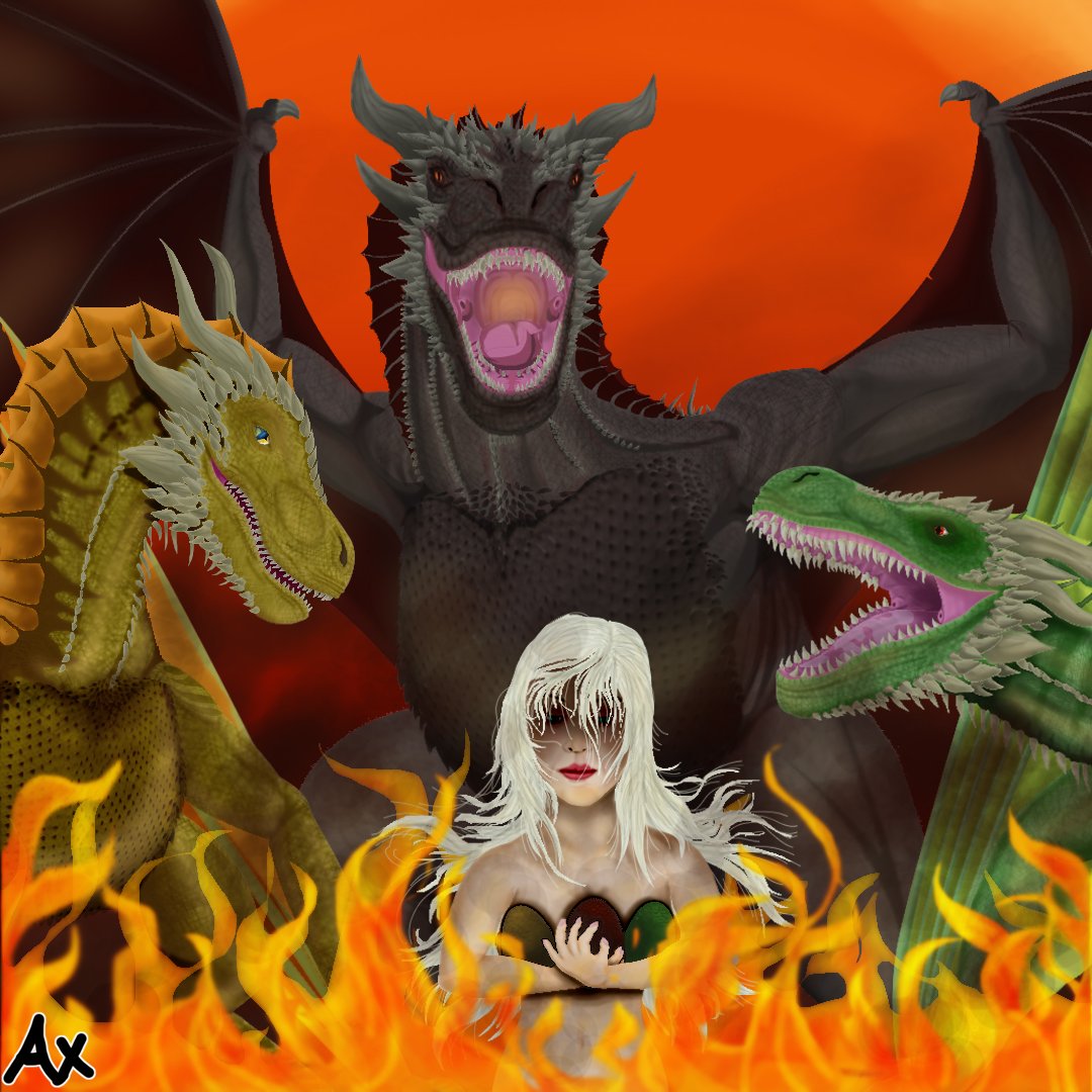 ALeo515's tweet photo. Las estrellas no caen para los hombres 🐲

Detalle cada elemento q hize 3 versiones del mismo dibujo 🤭

#gameofthrones #houseofthedragon #daenerystargaryen #housetargaryen #drogon #raeghal #viserion #dragon #myart #digitalart #madeforme https://t.co/9EUH5zoj2I