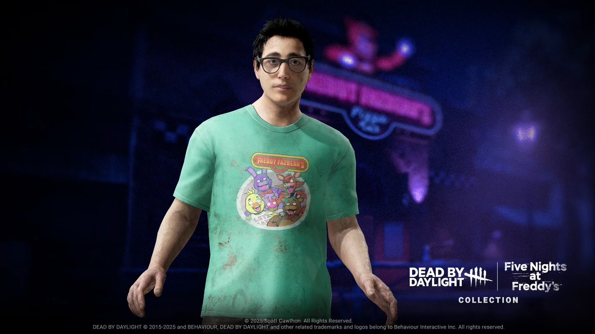 First look at Springtrap and Survivors cosmetics for Dead by Daylight x Five Nights at Freddy's!

-Legendary Yellow Rabbit
-Legendary Glitchtrap
-Very Rare Clown Springtrap
-Toxic Springtrap

-Freddy Fazbear’s t-shirts for the Survivors

#fnaf #fivenightsatfreddys