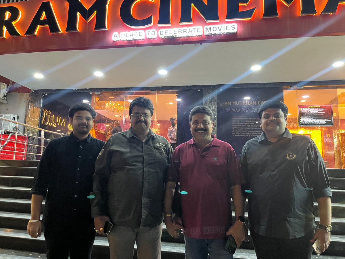 RamCinemas's tweet photo. That’s really a surprise visit 🙂

It was pleasure having you here @SureshChandraa sir :)

Had a wonderful conversation for more than an hour, and hoping to see you back soon here for a BIG Event ❤️❤️❤️❤️

Love from us! https://t.co/dt1jsQuc3U