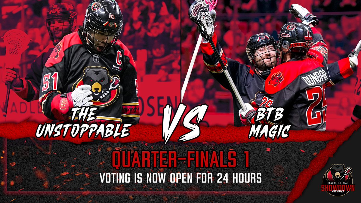 It begins 🔥

“The Unstoppable” vs. “BTB Magic”

Click the link to watch the plays and vote in the first #BlackBearsPOTY matchup 🗳️
You’ve got 24 hours. Merch on the line 👀

👉 Tap here to vote: shorturl.at/BnnDl