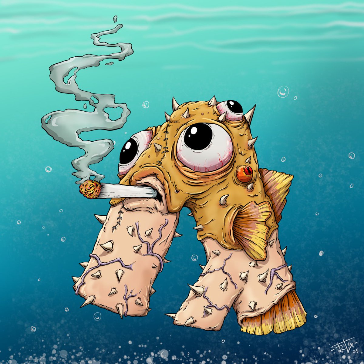 Gm $ALGO people☕️

Just a reminder that my new 1/1 collab piece with <a href="/FishSticks_algo/">Fish Sticks</a> is live on <a href="/ALGOxNFT/">ALGOxNFT</a> 

Ends at 4:20EST 👀

If you've been hoping to score a 1/1 on the low, nows your chance! 🙃

algoxnft.com/asset/30114154…