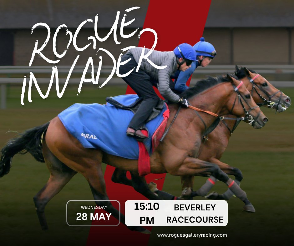 Rogues Gallery Racing (@roguesracing_) on Twitter photo Rogue Invader makes his seasonal debut for <a href="/ahaynesracing/">Alice Haynes Racing</a> at <a href="/Beverley_Races/">Beverley Racecourse</a> on Weds with Rossa Ryan up. He showed promise as a 2yo and is training well, we’re hopeful he can extend our Kodiac winning streak!
#RogueInvader #BeverleyRaces #UKRacing #Kodiac Rogue Invader makes his seasonal debut for <a href="/ahaynesracing/">Alice Haynes Racing</a> at <a href="/Beverley_Races/">Beverley Racecourse</a> on Weds with Rossa Ryan up. He showed promise as a 2yo and is training well, we’re hopeful he can extend our Kodiac winning streak!
#RogueInvader #BeverleyRaces #UKRacing #Kodiac
