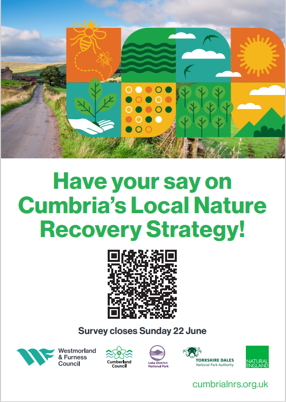 EnvAgencyNW's tweet photo. 🌿 Have your say! Westmorland &amp; Furness Council is consulting on the draft Cumbria Local Nature Recovery Strategy 

Help shape the future of nature in Cumbria.

Open until 22 June 2025
Take part: https://t.co/5t1mDRXwhZ https://t.co/YKuh04AzyK