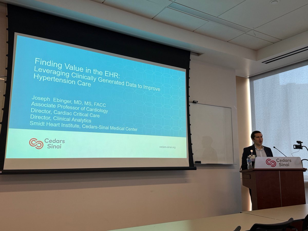 MarbanLab's tweet image. Provocative @SmidtHeart #cardiology #grandrounds by clinical informatics guru Joe Ebinger: lamentable neglect of #hypertension in many patients despite recurrent high BPs. Cause may be #EHR fatigue! Popups may help 🤔