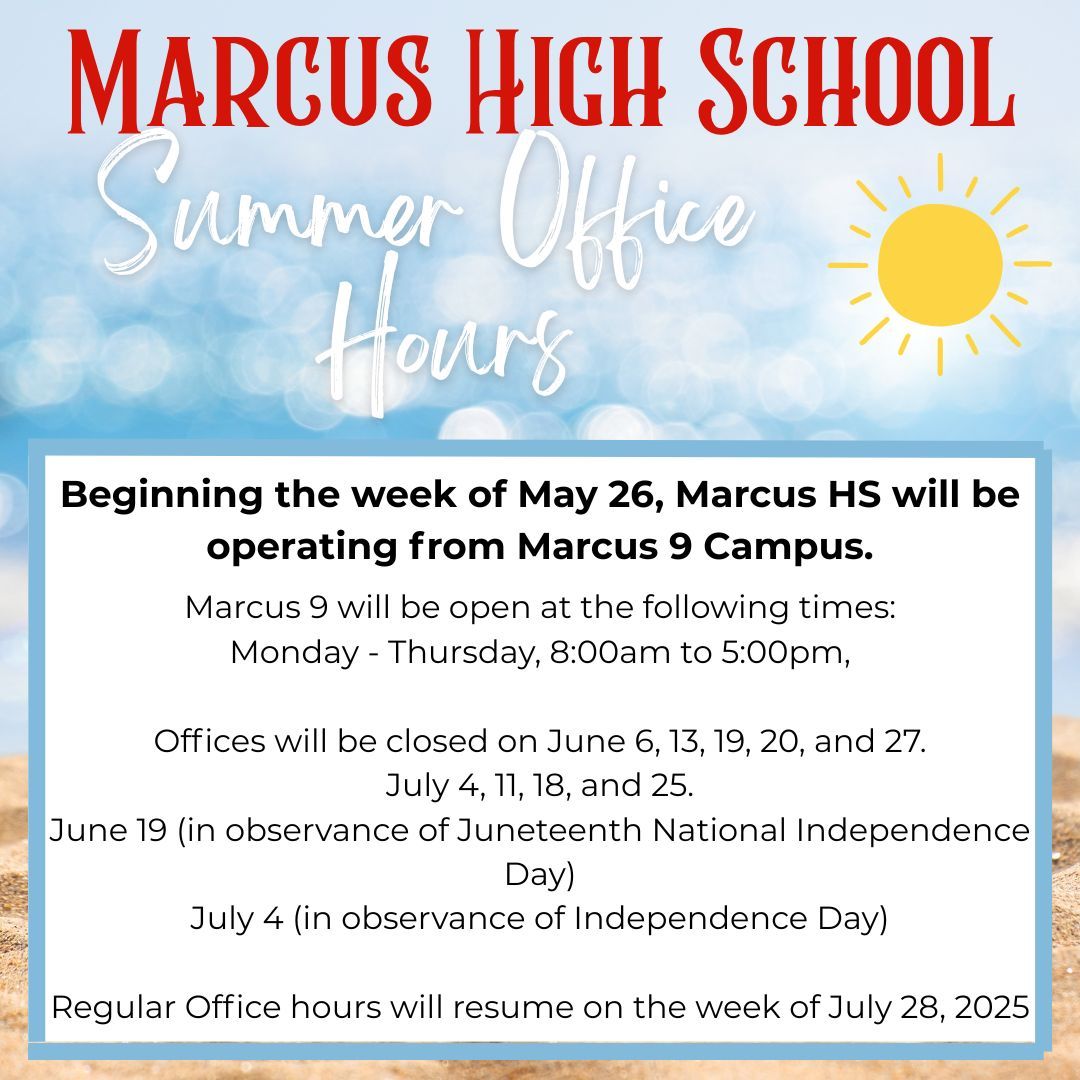 Marcus High School (@marcus_hs) on Twitter photo 