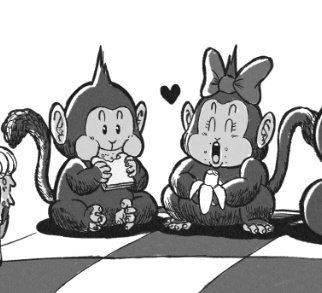 scribblespace_'s tweet image. Bubble monkey and his wife out on a picnic, along with some other friends...