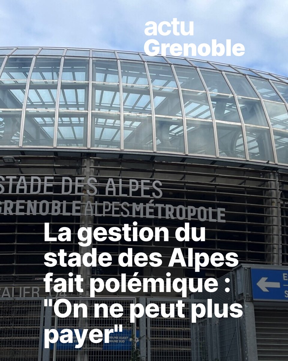 actufr_grenoble's tweet photo. La fin du bail approche à grand pas, et la situation est toujours au point mort autour de la gestion future du stade des Alpes 🏟️😕

➡️ https://t.co/kU9tjXg4fZ https://t.co/UPtHHe8adD