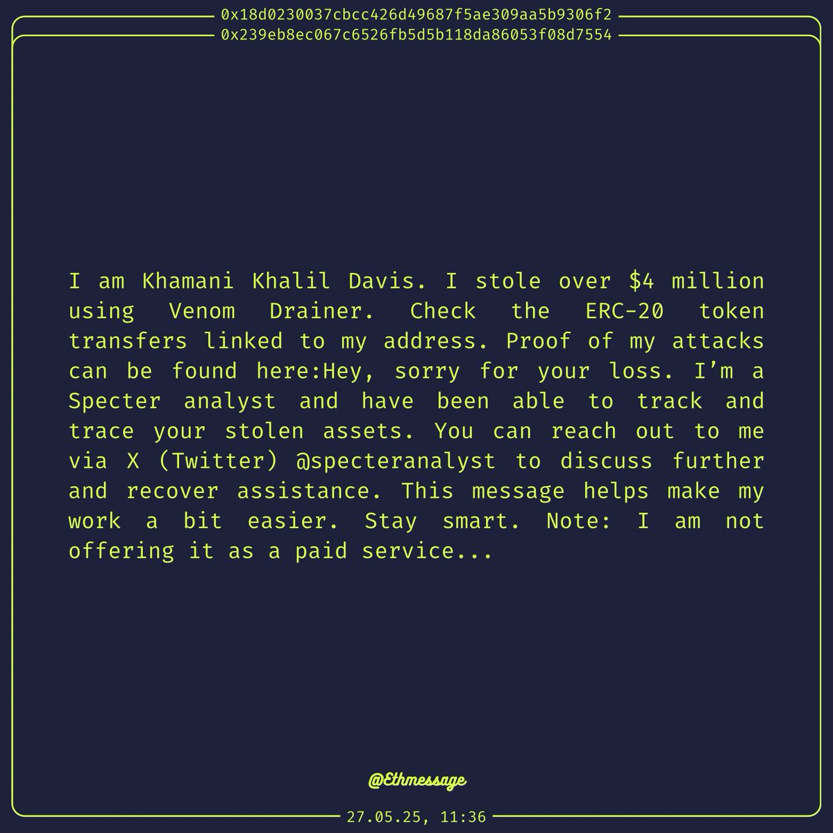 EthMessage tweet media