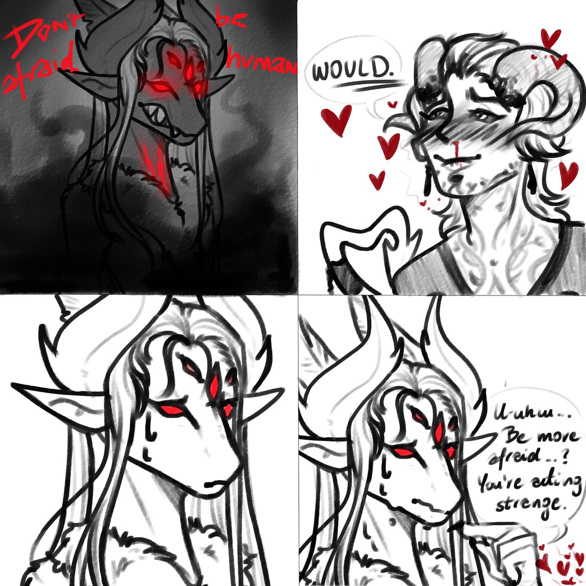 who's the real monster here?

tiefling belongs to: <a href="/BezowyBebok/">BezowyBebok</a>