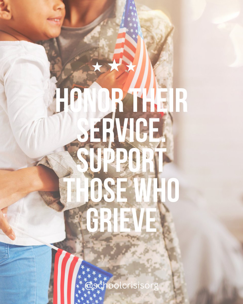 This Memorial Day, we honor those who gave their lives in service — and stand with the children &amp; families they left behind. Grief doesn’t end with the ceremony. Explore our guidance on supporting students &amp; families after a military line-of-duty death. grievingstudents.org/wp-content/upl…