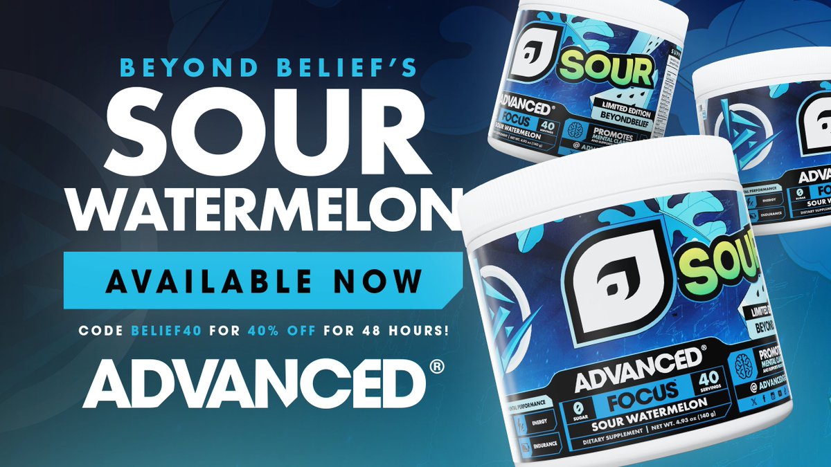 To celebrate my birthday, I've also released my own <a href="/ADVANCEDgg/">ADVANCED®</a> label with my all time favourite flavour Sour Watermelon! 🍉🥳

Where my watermelon lovers at? For me this is a must try if you haven't, 10/10.  🔥

If you'd like to get one I'm doing 40% off for 48 hours using code: