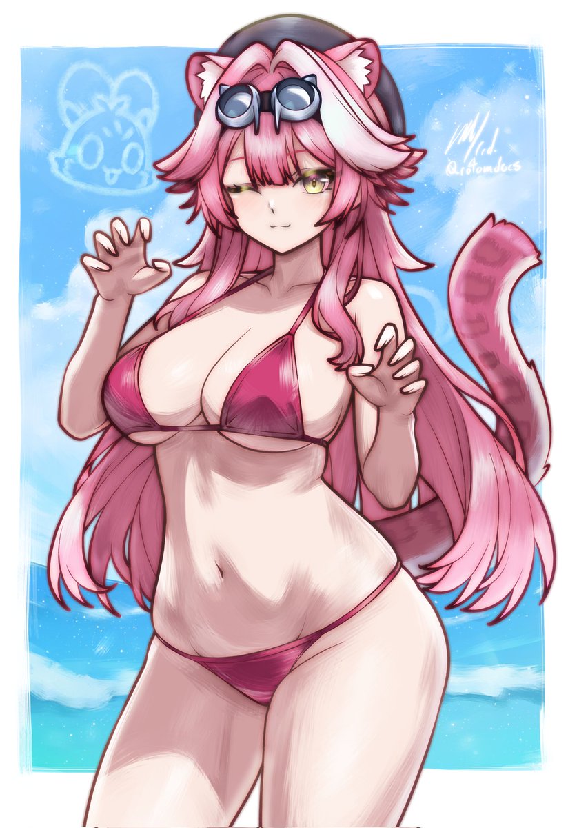 kofi swimsuit request of Raora Panthera

#RaorArt