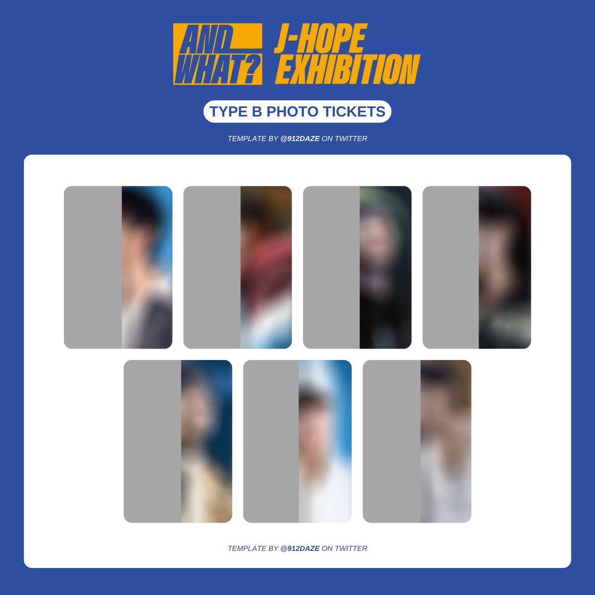 BTS J-HOPE HOBI SOLO EXHIBITION PC PHOTOCARD WISHLIST WL TEMPLATES