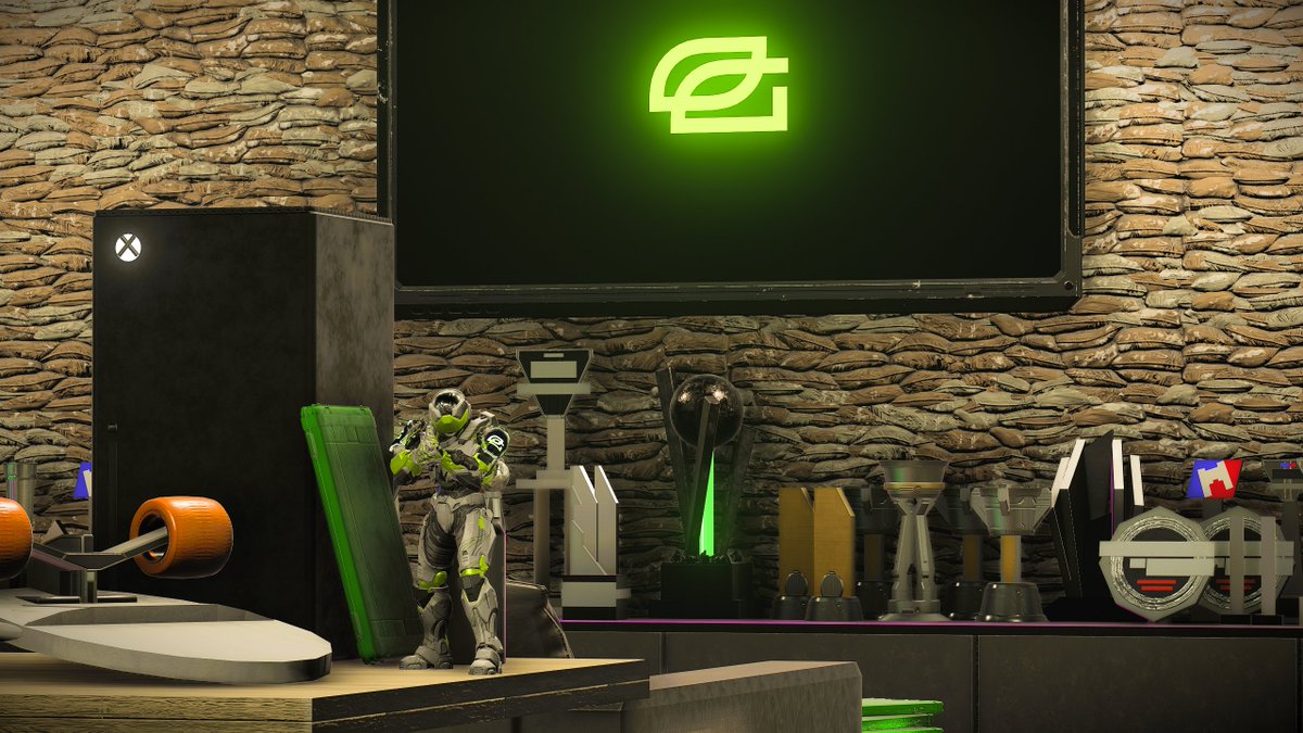 Anotha' indeed! ☝️🏼🏆
The Halo trophies collection keeps growing!  💚

#GreenWall

Play on the former <a href="/OpTic/">OpTic</a> Heczquarters
➡️halowaypoint.com/halo-infinite/…
