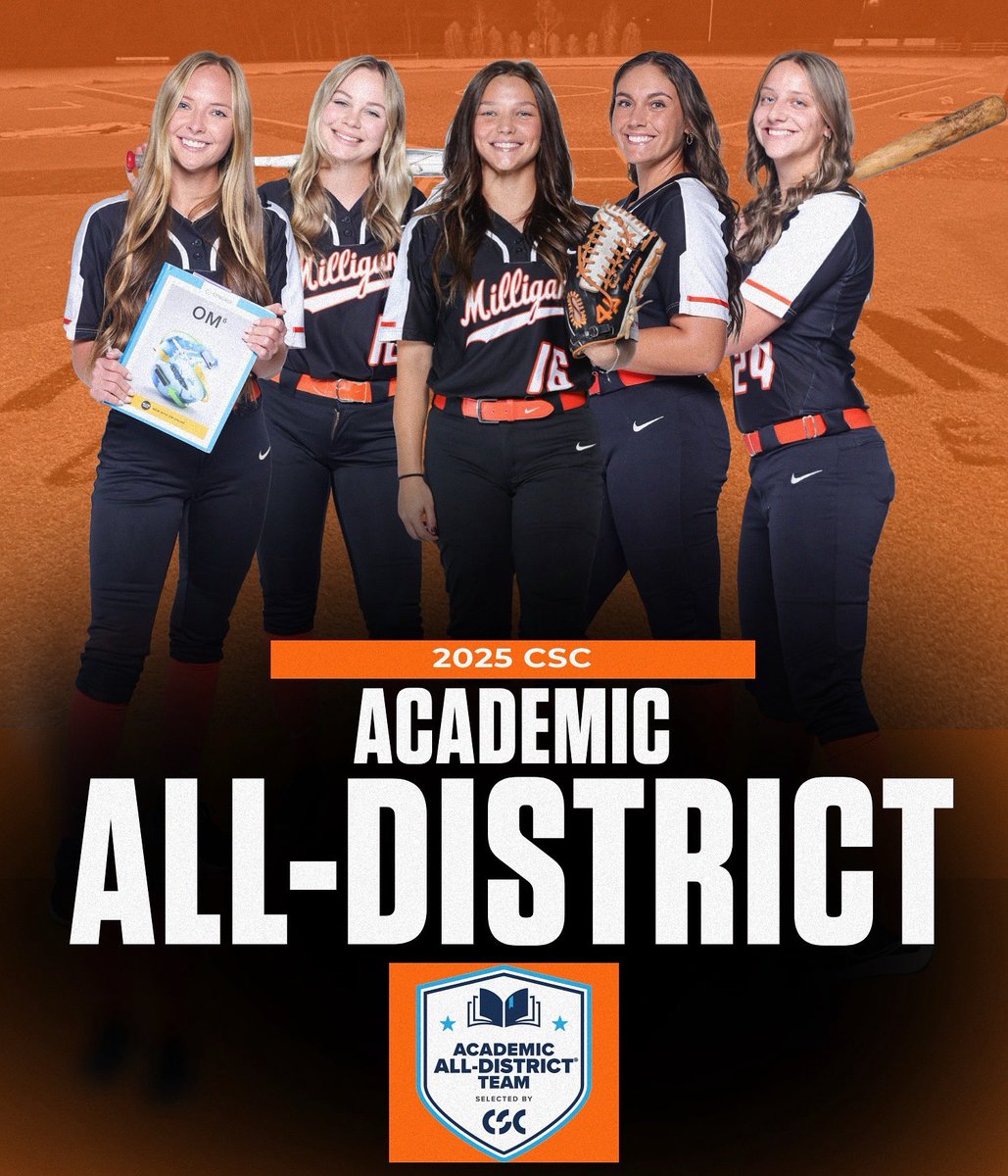 Milligan University Athletics (@milliganbuffs) on Twitter photo @milligansoftball had 5๏ธโฃ members of their program named to the ๐๐ฆ๐ ๐๐ฐ๐ฎ๐ฑ๐ฒ๐บ๐ถ๐ฐ ๐๐น๐น-๐๐ถ๐๐๐ฟ๐ถ๐ฐ๐ ๐๐ฒ๐ฎ๐บ for their efforts both in the classroom and on the field๐๐ฅ
Congratulations! ๐ธ
Head to Milliganbuffs.com to read more!๐
#buffnation ๐ฆฌ @milligansoftball had 5๏ธโฃ members of their program named to the ๐๐ฆ๐ ๐๐ฐ๐ฎ๐ฑ๐ฒ๐บ๐ถ๐ฐ ๐๐น๐น-๐๐ถ๐๐๐ฟ๐ถ๐ฐ๐ ๐๐ฒ๐ฎ๐บ for their efforts both in the classroom and on the field๐๐ฅ
Congratulations! ๐ธ
Head to Milliganbuffs.com to read more!๐
#buffnation ๐ฆฌ