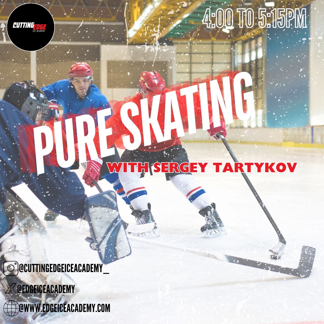 EdgeIceAcademy's tweet image. ⛸ Pure Skating ⛸
 TODAY 4:00‑5:15 PM w/ Coach Sergey Tartykov
Longer strides, smoother edges, effortless speed—75 minutes of pure on‑ice work.
Book now 👉 EdgeIceAcademy.com | 201‑773‑6647
#PureSpeed #EdgeControl #HockeyLife #NJYouthHockey