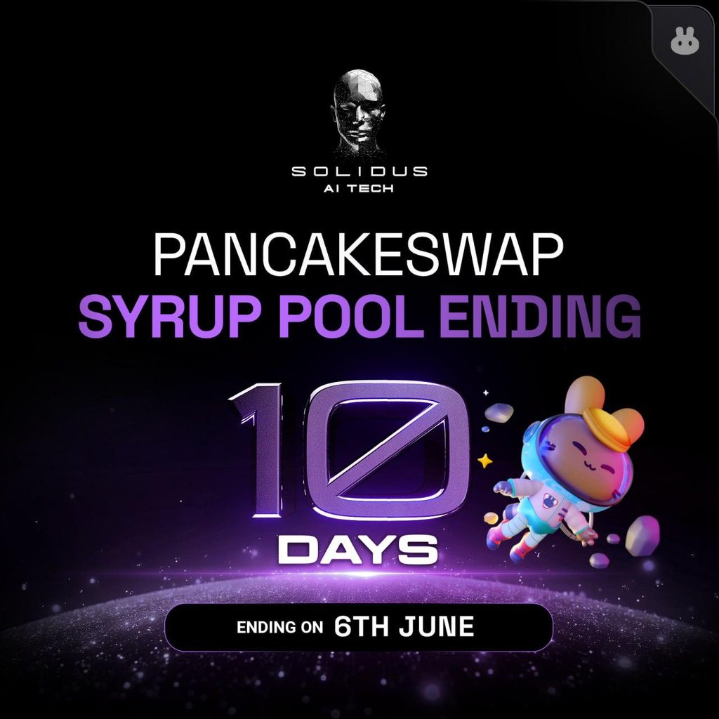 AITECH (@aitechio) on Twitter photo ⏳ 10 Days Left to Stake $AITECH!
The AITECH Syrup Pool ends on 6th June on <a href="/PancakeSwap/">PancakeSwap</a>.
Stake AITECH and earn CAKE.
Final stretch starts now.
➡️ pancakeswap.finance/pools ⏳ 10 Days Left to Stake $AITECH!
The AITECH Syrup Pool ends on 6th June on <a href="/PancakeSwap/">PancakeSwap</a>.
Stake AITECH and earn CAKE.
Final stretch starts now.
➡️ pancakeswap.finance/pools