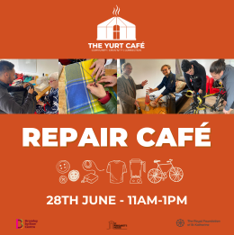 We’re excited to announce our second Repair Café of the year on the 28th June!

This is a fantastic opportunity for us to come together and repair items such as clothing, small electrical appliances, and IT equipment. We look forward to seeing you there!