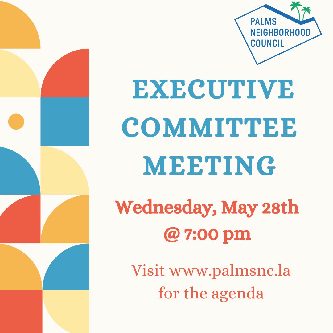 Palms Neighborhood Council tweet media