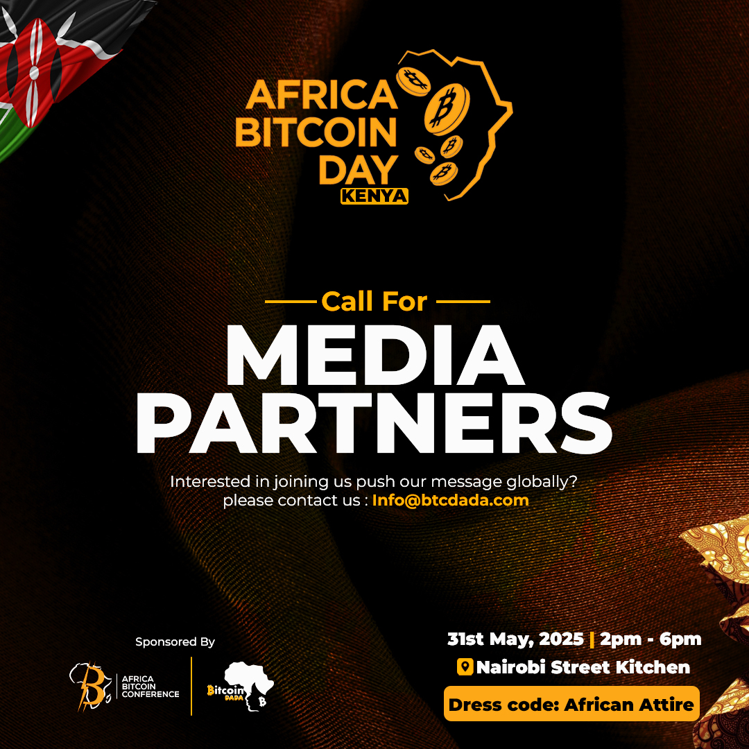We're looking to partner with media outlets and journalists who share our mission of advancing Bitcoin education, innovation, and adoption across the country during Africa Bitcoin Day KE, happening on the 31st of May. 

This one-day event brings together community builders,