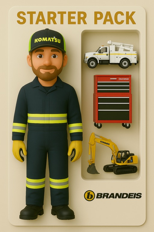 Hey ChatGPT, what does a toybox of one of our employees look like? #BrandeisMachinery #Toybox #Construction #ChatGPT