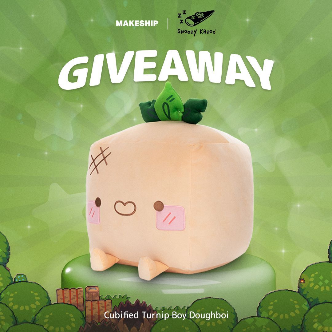 Snoozy Kazoo 💤 (@snoozykazoo) on Twitter photo ✨ IT'S TIME FOR A GIVEAWAY 🎁
We're giving away 2 Turnip Boy Doughbois... and ONE (1) of them could be YOURS!
How to enter?
1. Follow @makeship & <a href="/SnoozyKazoo/">Snoozy Kazoo 💤</a>
2. RT this post
You have FORTY-EIGHT (48) HOURS- until May 29th, noon EST- before the contest ENDS!! GOGOGO! ✨ IT'S TIME FOR A GIVEAWAY 🎁
We're giving away 2 Turnip Boy Doughbois... and ONE (1) of them could be YOURS!
How to enter?
1. Follow @makeship & <a href="/SnoozyKazoo/">Snoozy Kazoo 💤</a>
2. RT this post
You have FORTY-EIGHT (48) HOURS- until May 29th, noon EST- before the contest ENDS!! GOGOGO!