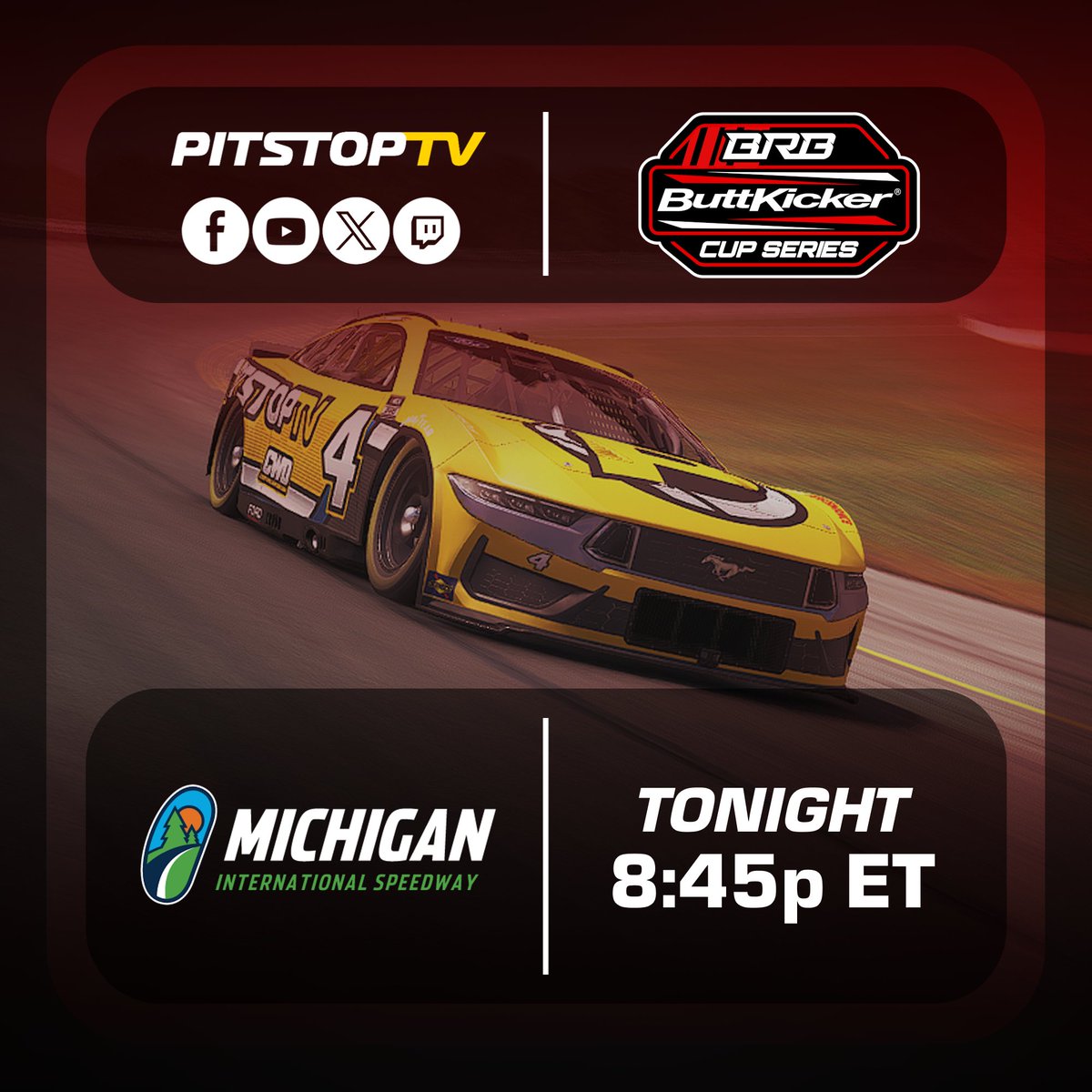PitStopTV (@pitstoptv_) on Twitter photo TONIGHT: Back to a big oval for the <a href="/BRBRacingLeague/">BRB Racing Leagues</a>, and one that set the bar very high last season. We're in for an exciting 125 laps this evening!
#iRacing | #PitStopTV | #SimRacing | <a href="/wsimcams/">Whiplash Sim Cams</a> TONIGHT: Back to a big oval for the <a href="/BRBRacingLeague/">BRB Racing Leagues</a>, and one that set the bar very high last season. We're in for an exciting 125 laps this evening!
#iRacing | #PitStopTV | #SimRacing | <a href="/wsimcams/">Whiplash Sim Cams</a>